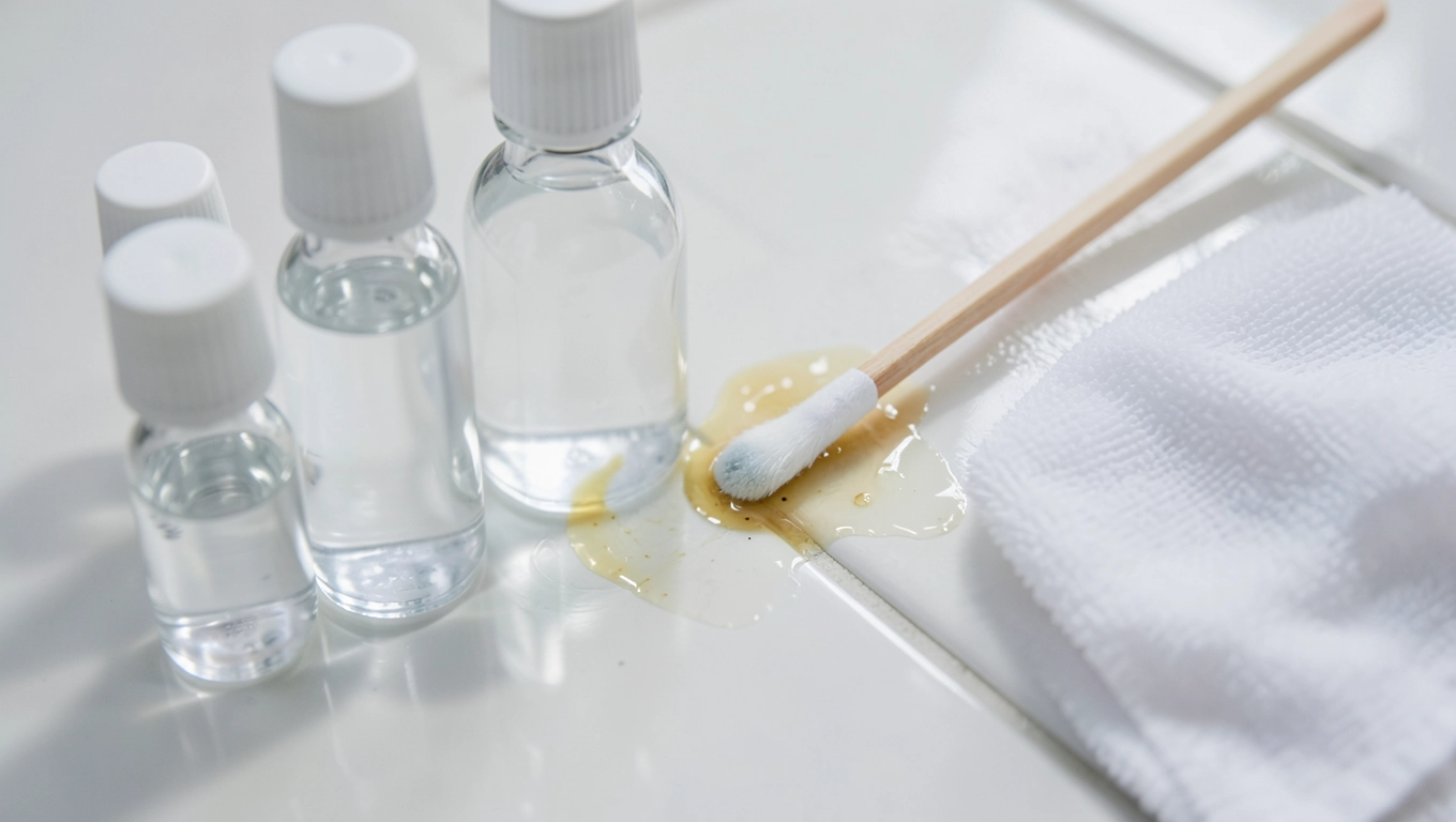 Aceton i spirytus do zmywania kleju ceramicznego