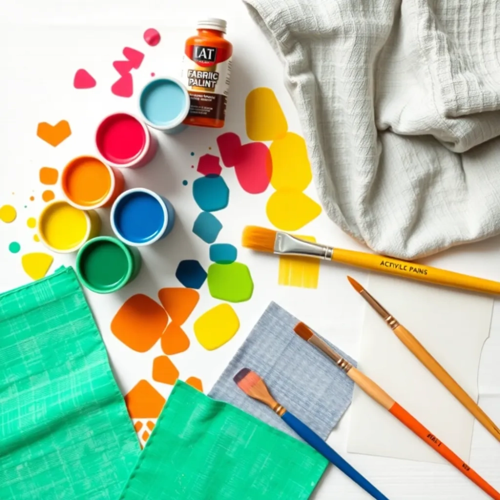 Akrylowe farby do tkanin