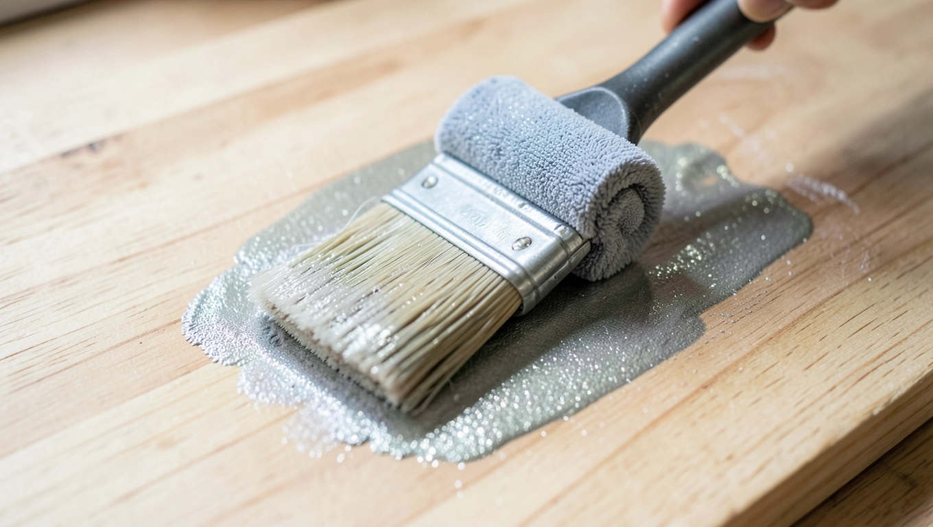 Aplikacja farby na drewno