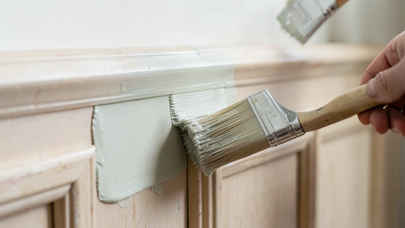 Aplikacja farby olejnej na lamperię krok po kroku