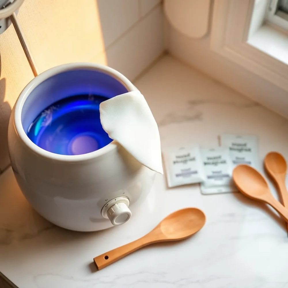 Bezpaskową depilacja woskiem w domu