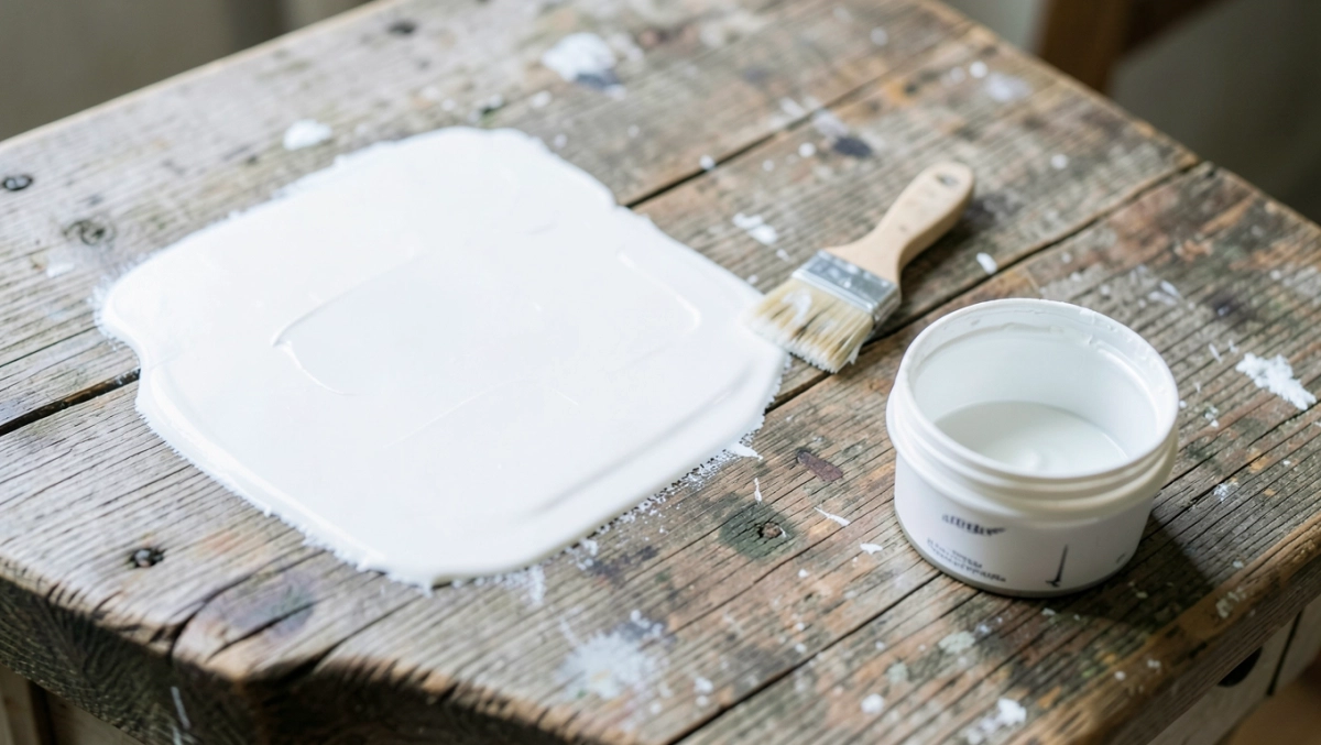 biała farba akrylowa do drewna