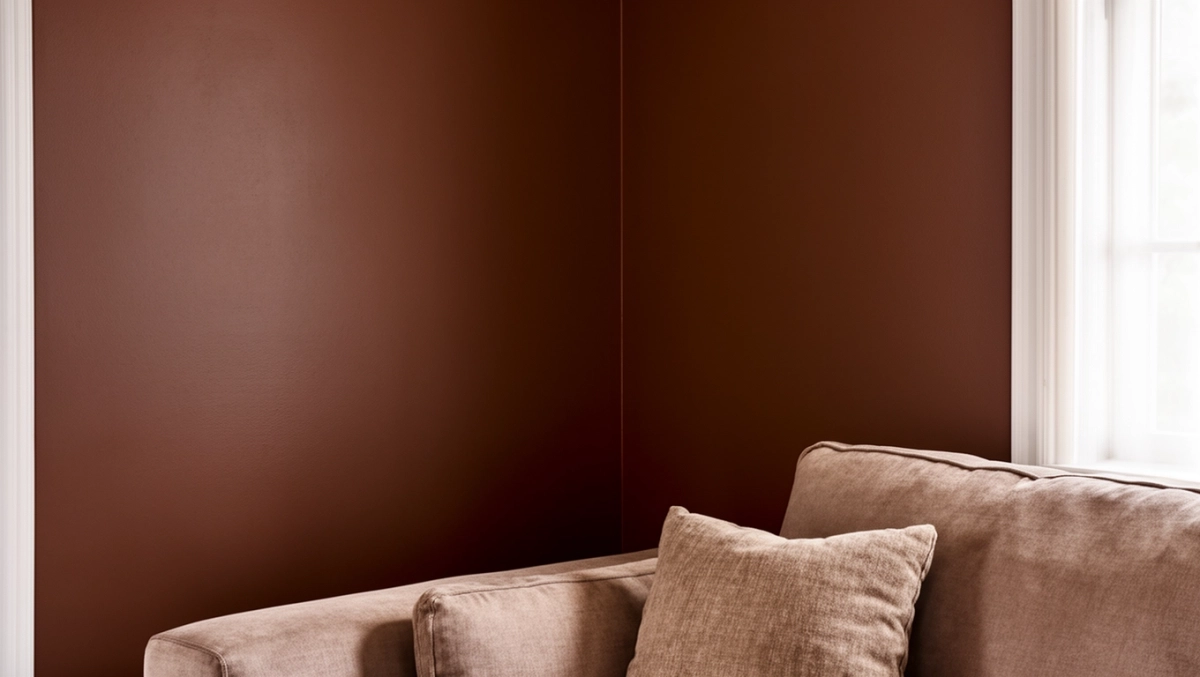 brązowe farby do ścian