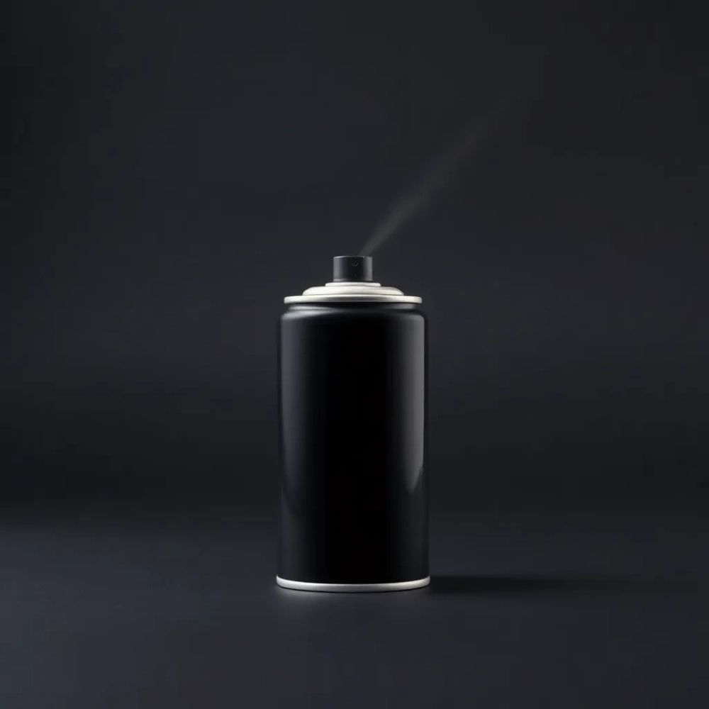 Czarny lakier w sprayu do plastiku