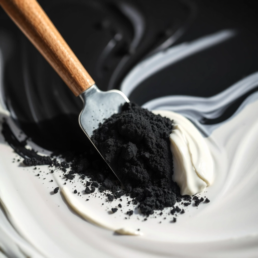 Czarny pigment do białej farby