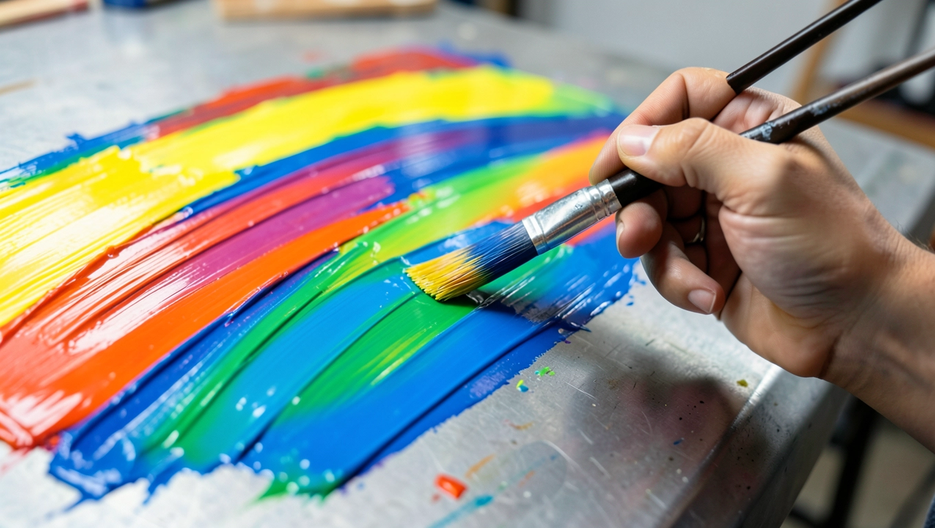 czy farbą akrylową można malować metal