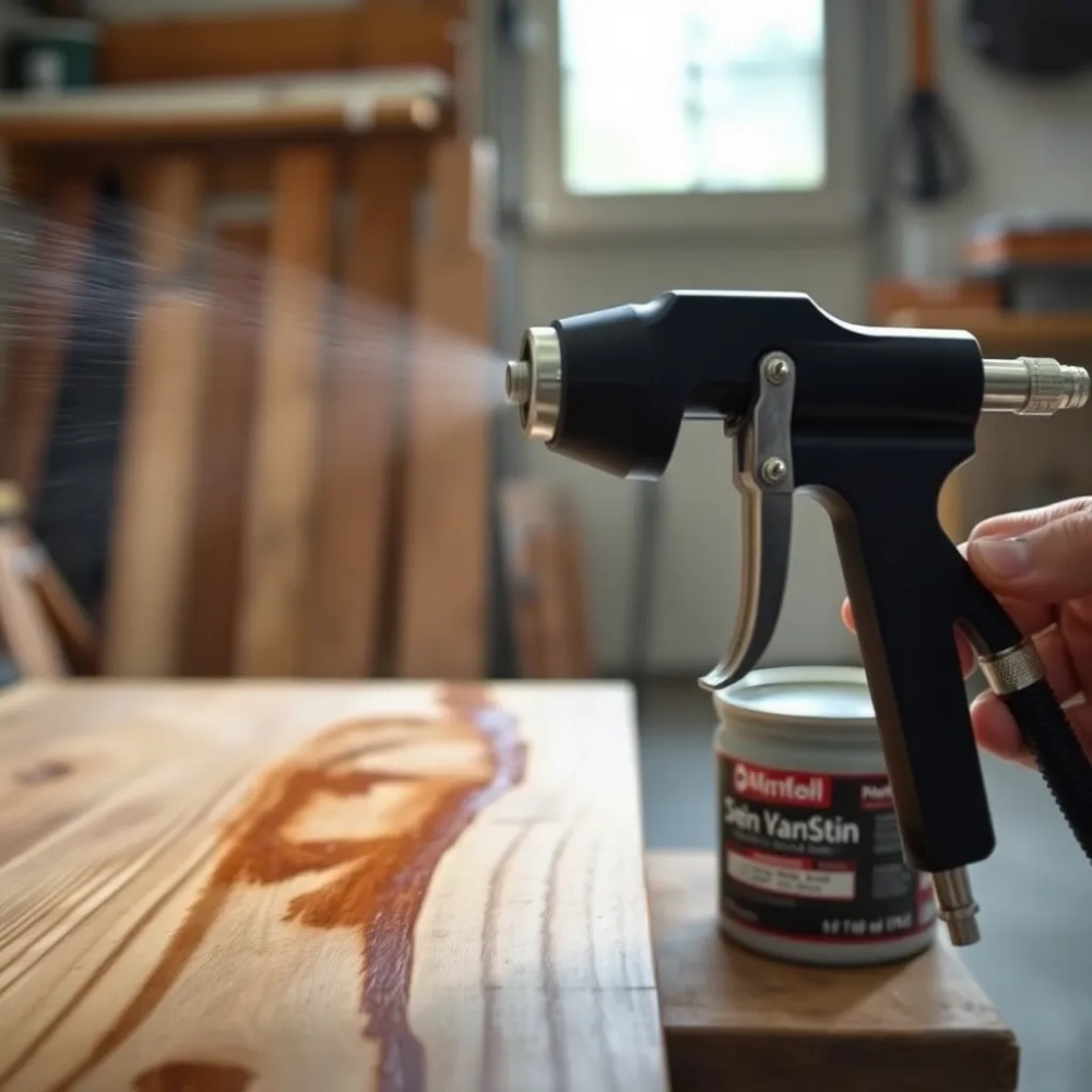 Czy lakierobejce można malować pistoletem