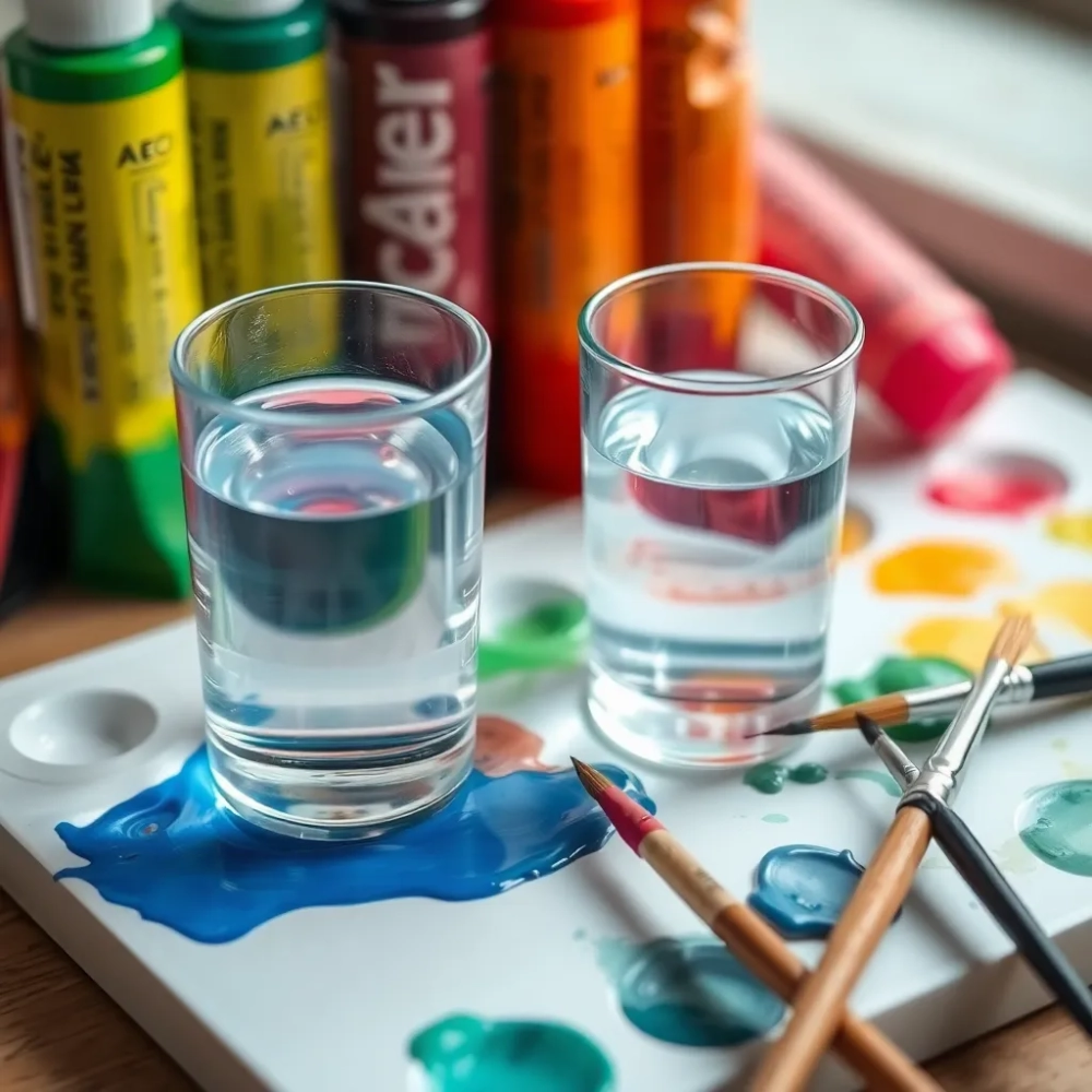 Czym rozcieńczyć farbę akrylową do obrazów