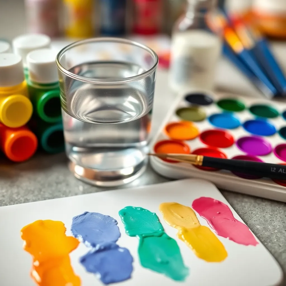 Czym rozcieńczyć farbę akrylową