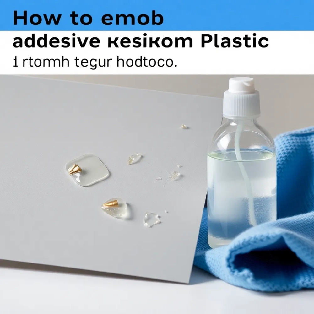 Czym zmyć klej z plastiku