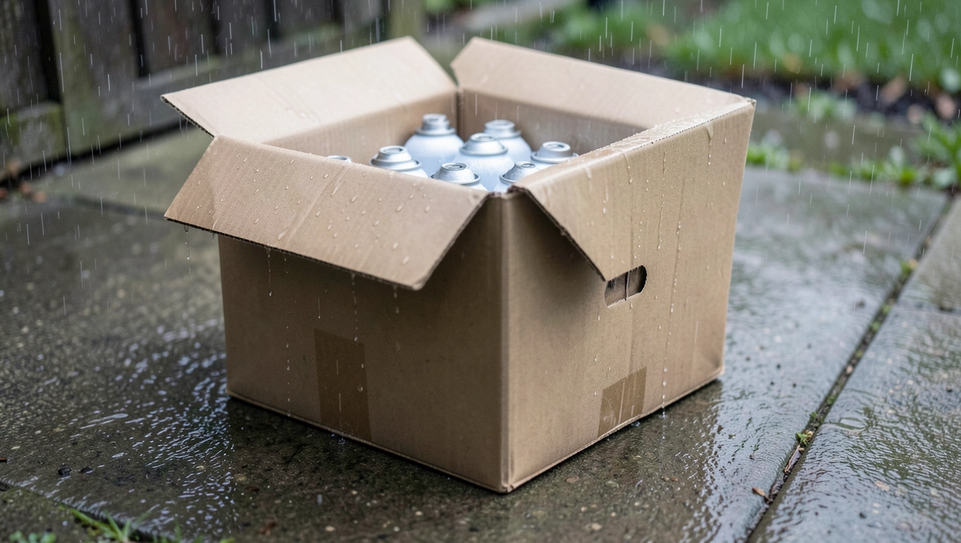 Dostawa DPD białej farby do metalu w sprayu