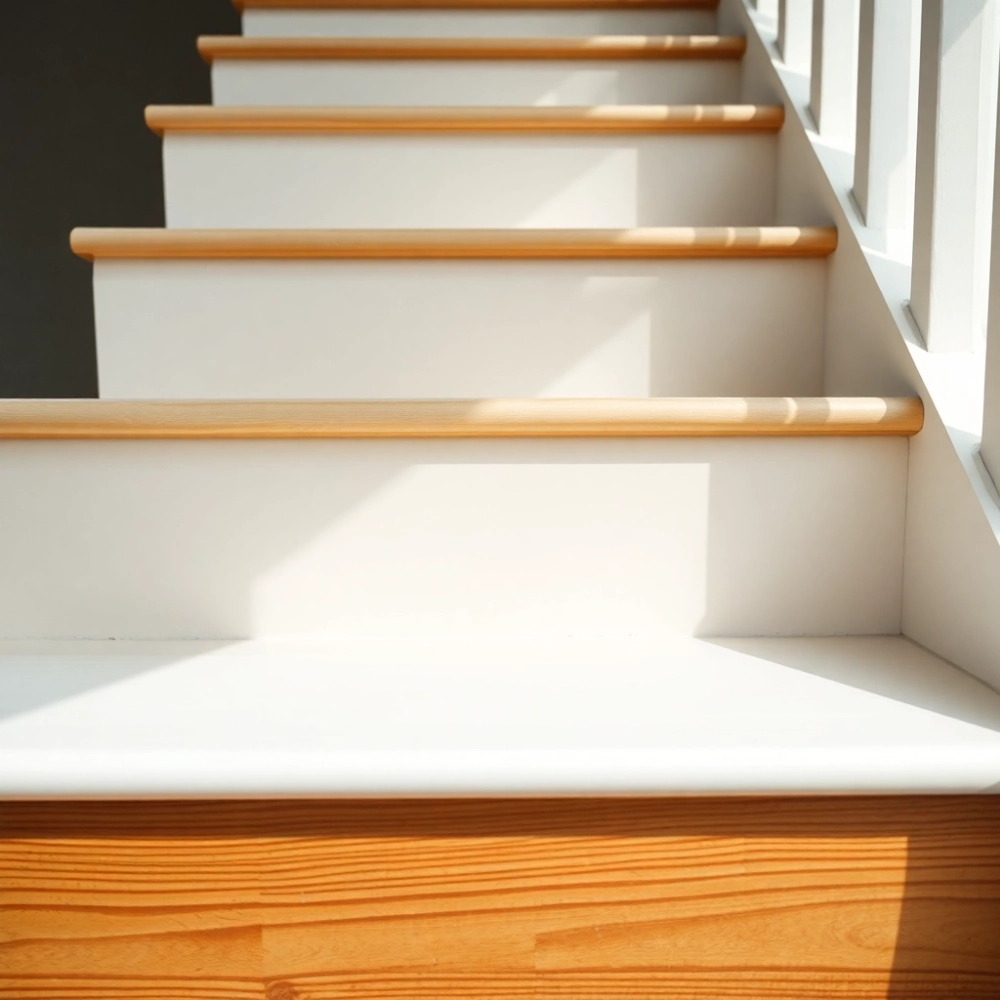 Farba do schodów drewnianych biała