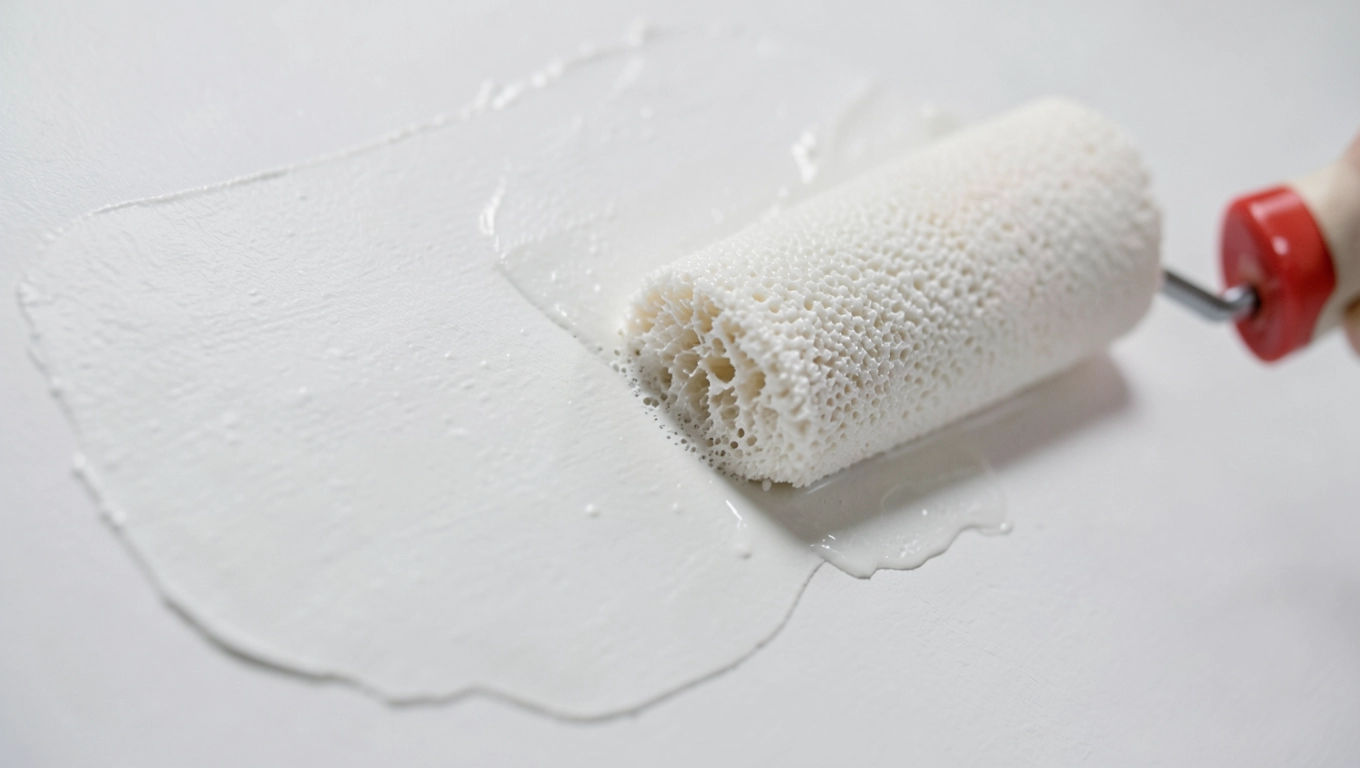 Gruntowanie farby lateksowej dla lepszej przyczepności tapety