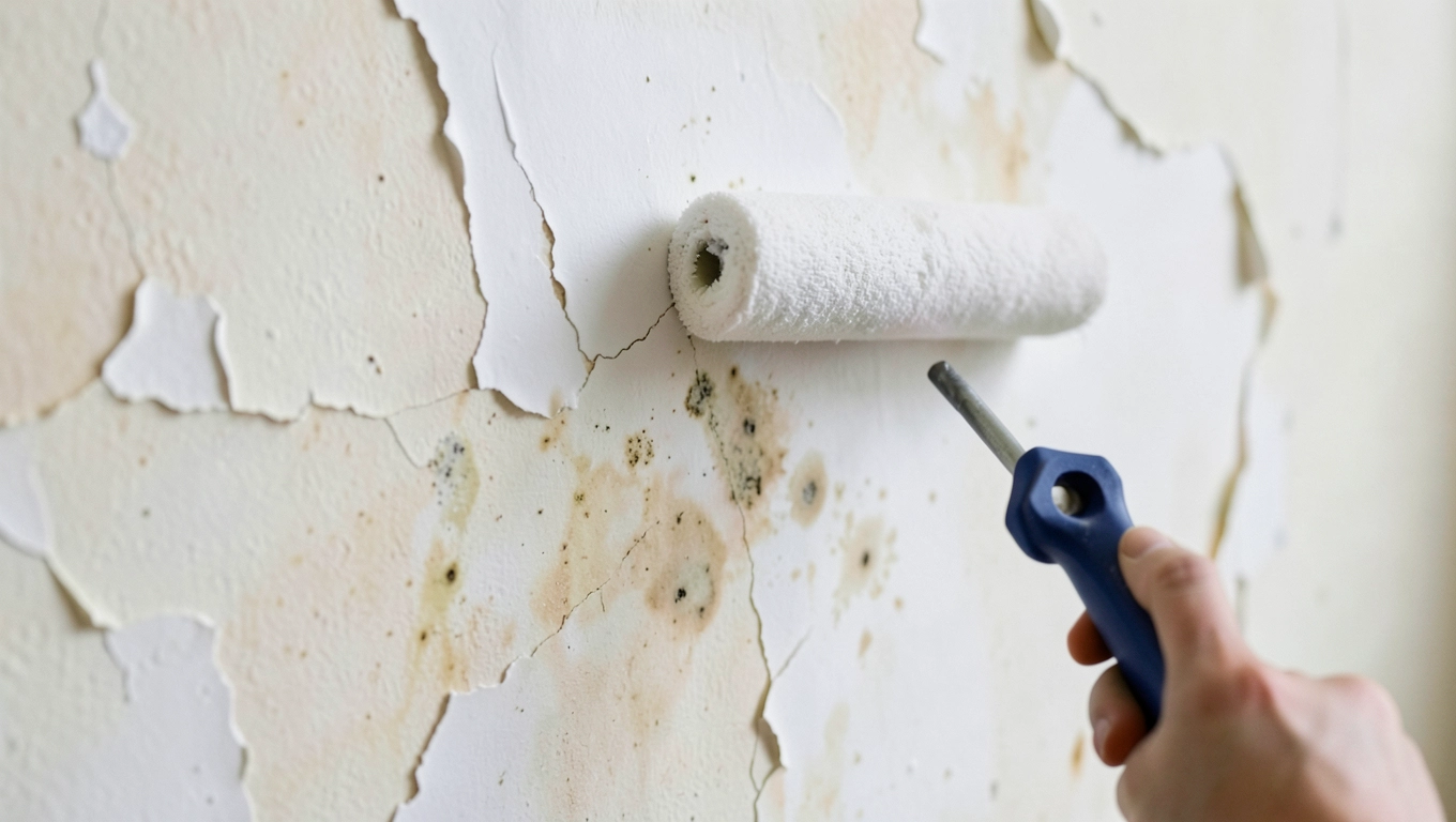 Gruntowanie starej lub wilgotnej tapety