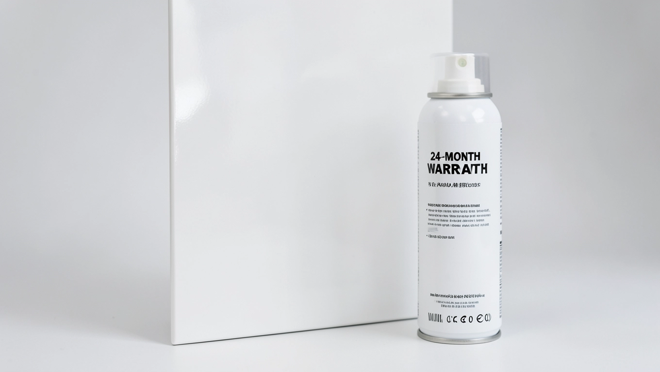 Gwarancja 24 miesiące na białą farbę do metalu spray