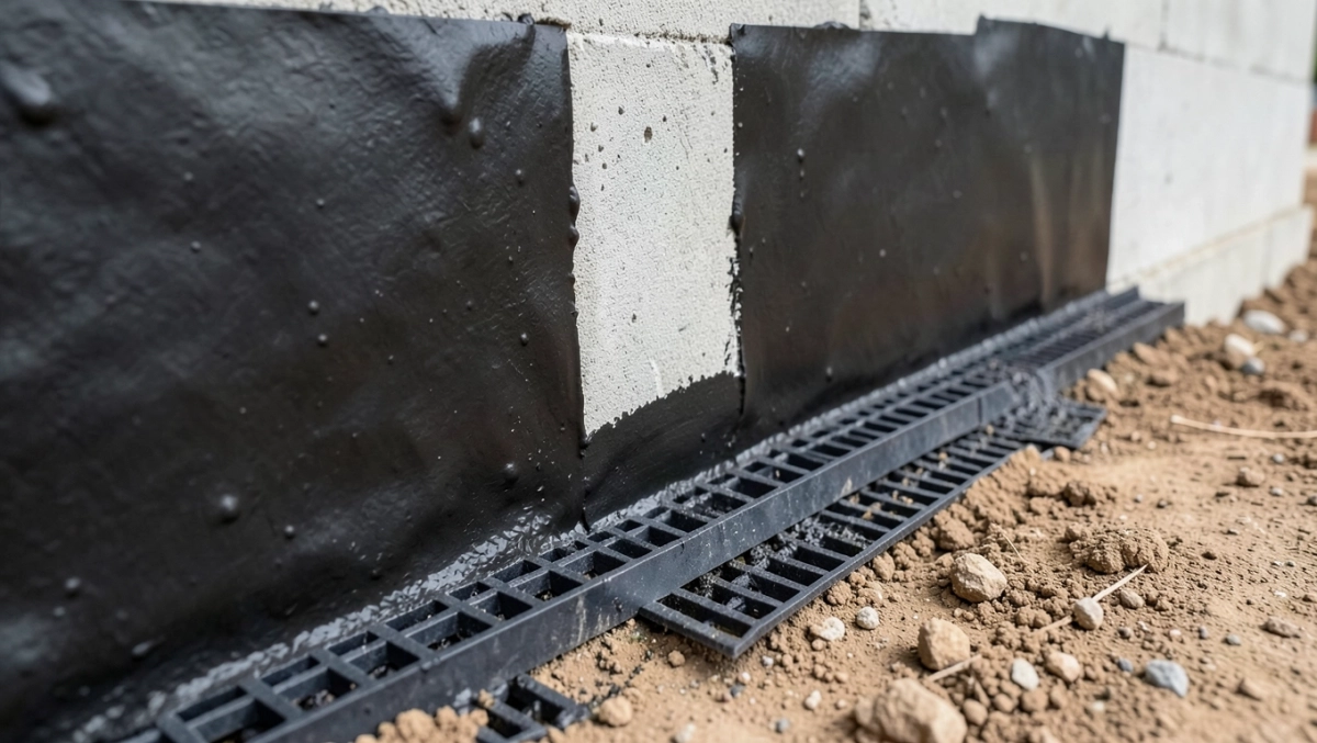 hydroizolacja pionowa ścian fundamentowych