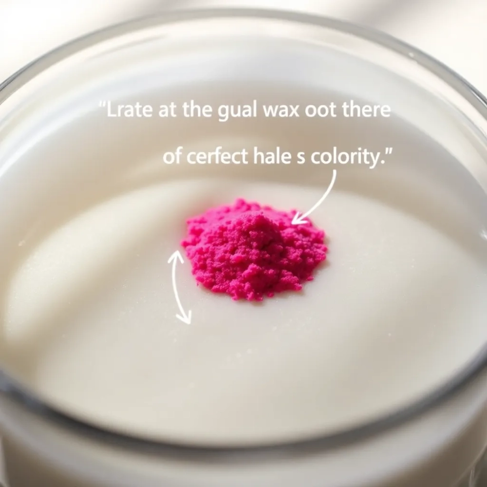 Ile barwnika do wosku sojowego