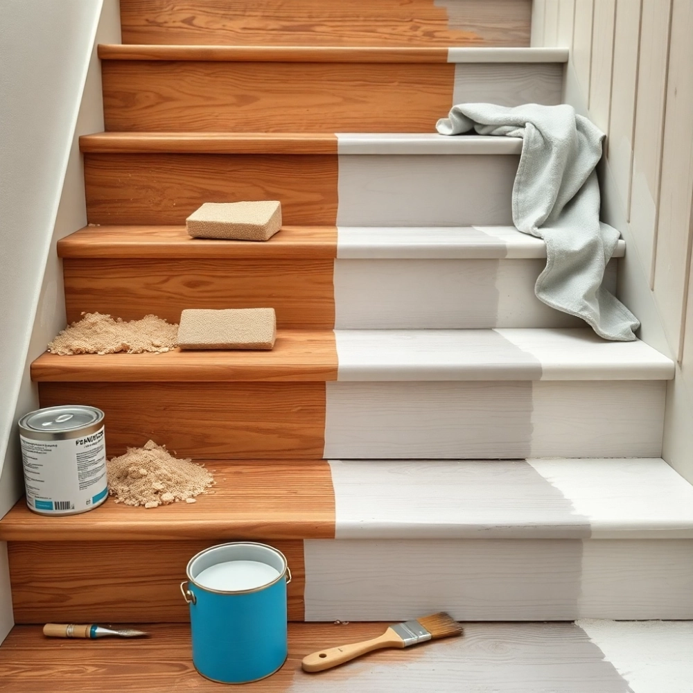 Jak pomalować lakierowane schody