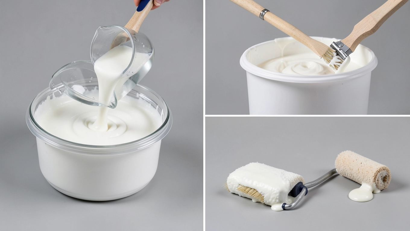 jak rozcieńczyć farbę lateksową