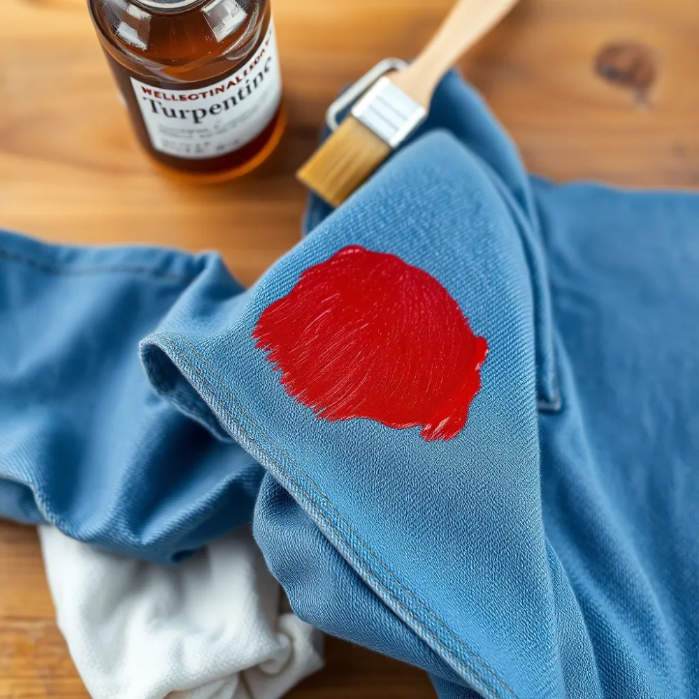 Jak usunąć farbę olejną z kurtki