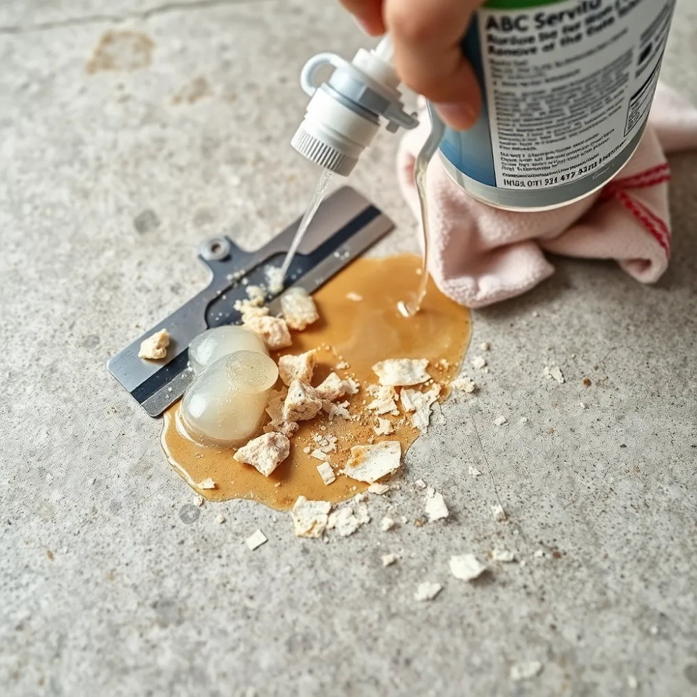 Jak usunąć klej po linoleum