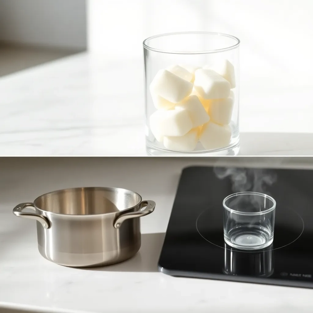 Jak usunąć wosk z pojemnika