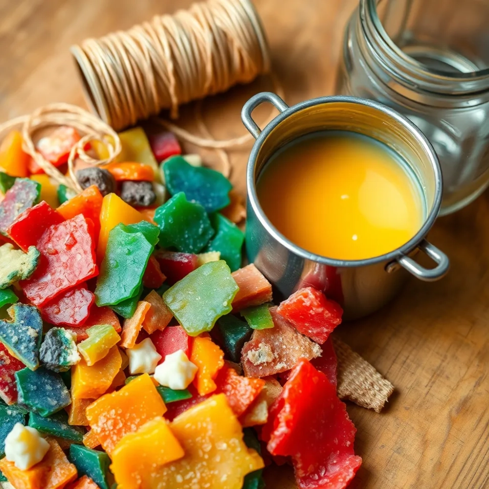 Jak zrobić świeczkę z resztek wosku