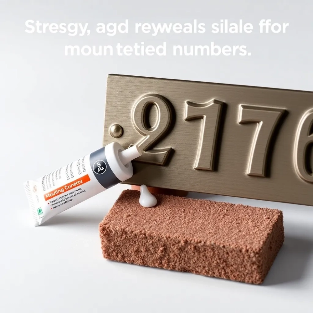 Klej montażowy do tabliczek z numerem domu