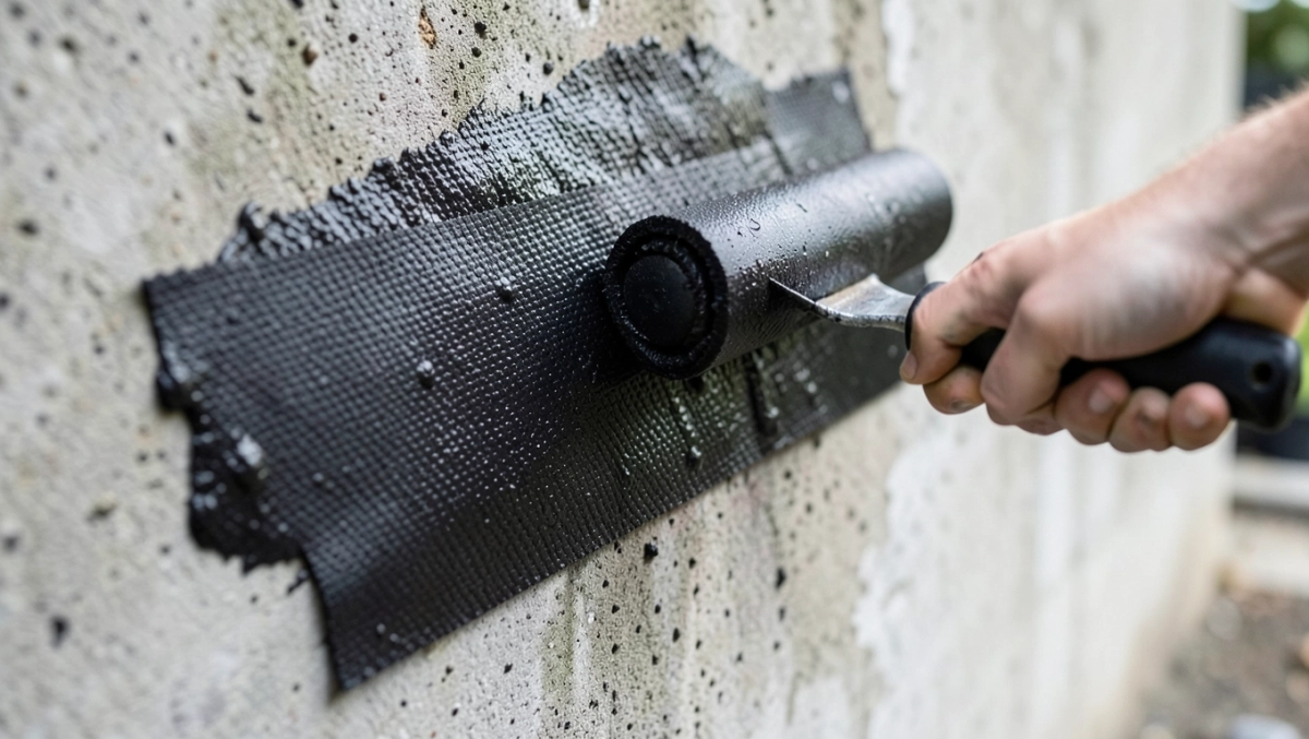 Klejenie maty hydroizolacyjnej