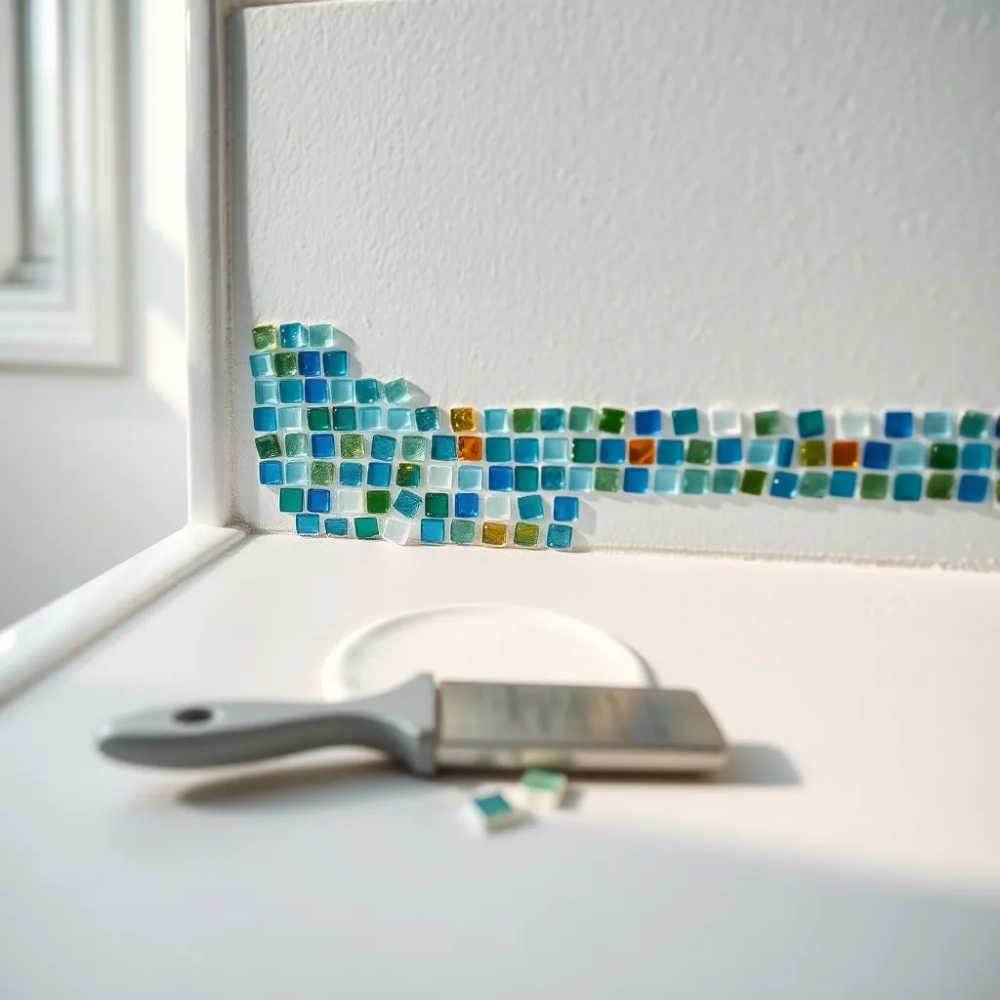 Klejenie mozaiki na stare płytki