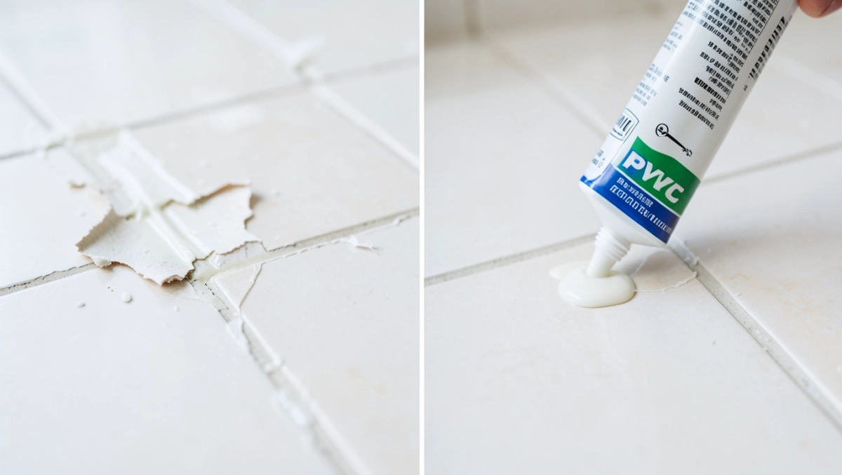 klejenie płytek pcv