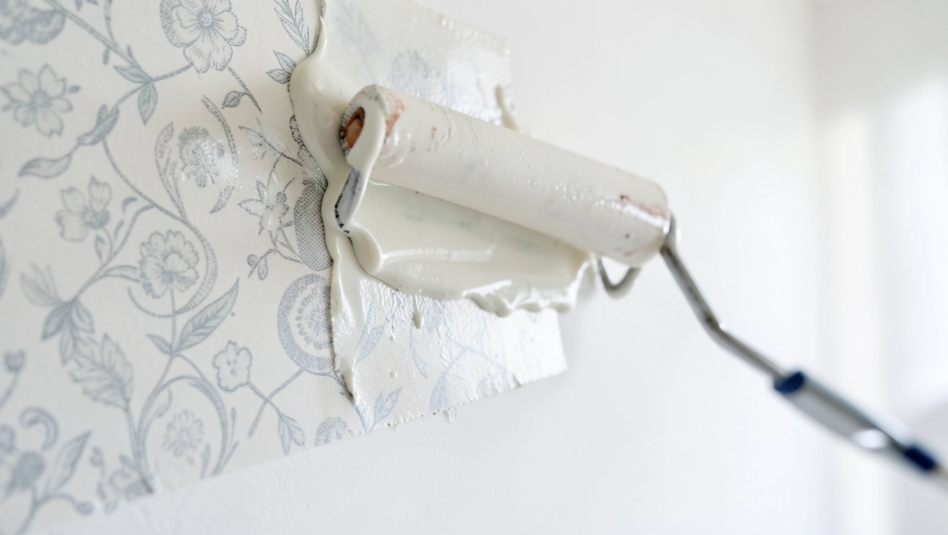 klejenie tapety na farbę lateksową