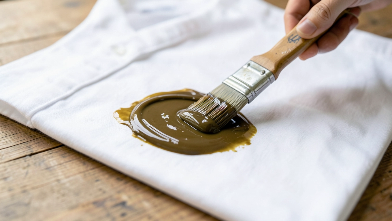 Kroki czyszczenia farby olejnej z ubrań