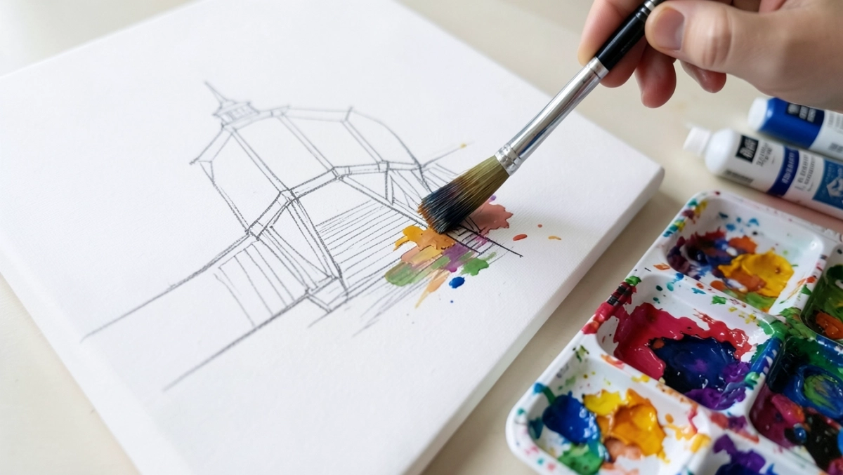 Malowanie farbami akrylowymi krok po kroku