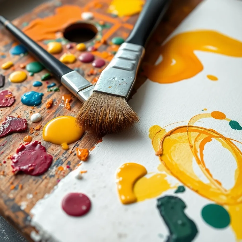 Malowanie farbami co rozwija