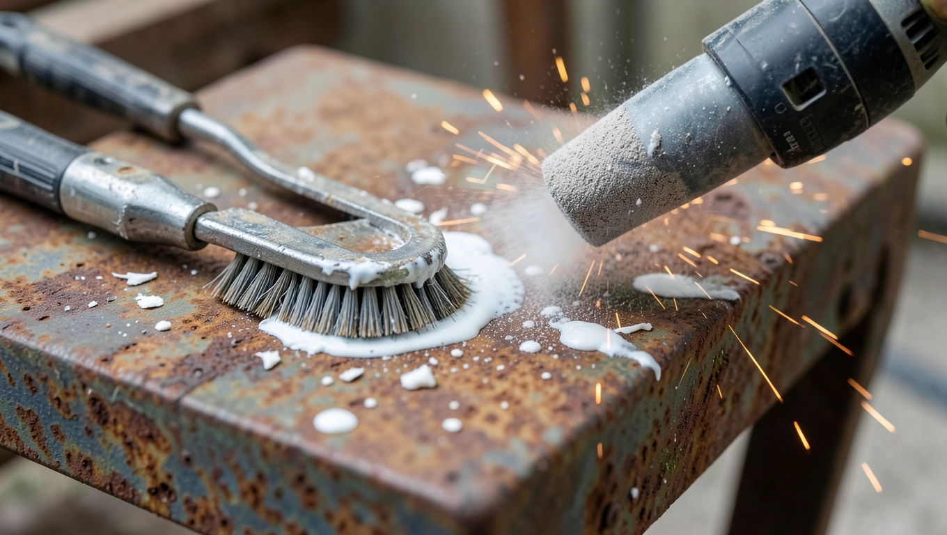 Metody mechaniczne usuwania farby z metalu