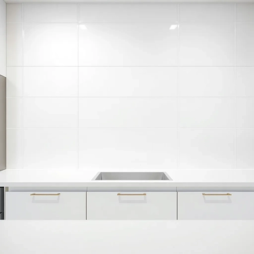 Płytki do białej lakierowanej kuchni