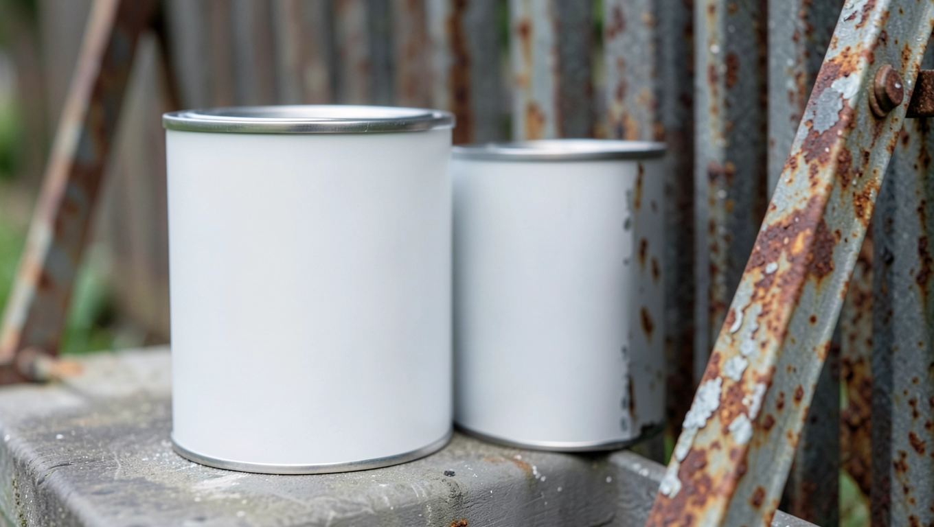 Półmatowa biała farba do metalu