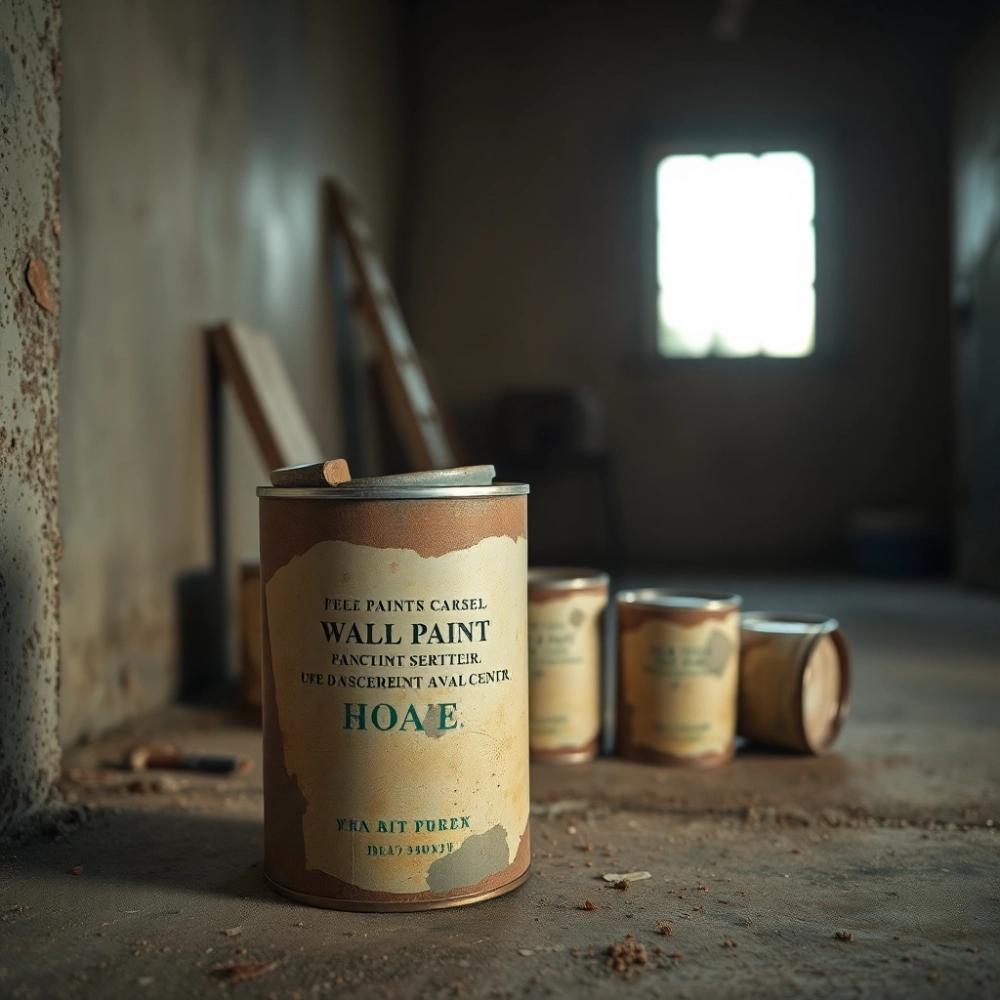 Przeterminowaną farba do ścian