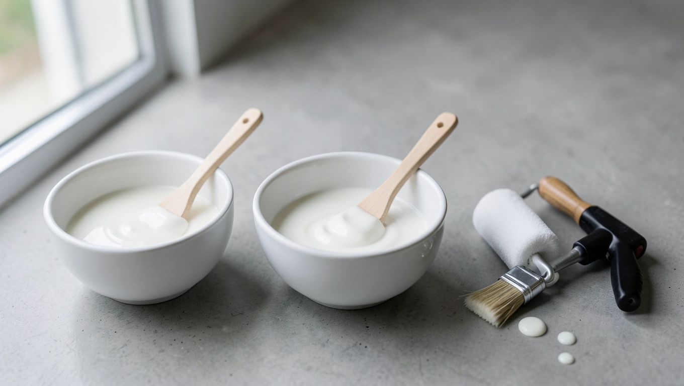 Rozcieńczanie farby lateksowej w zależności od narzędzia