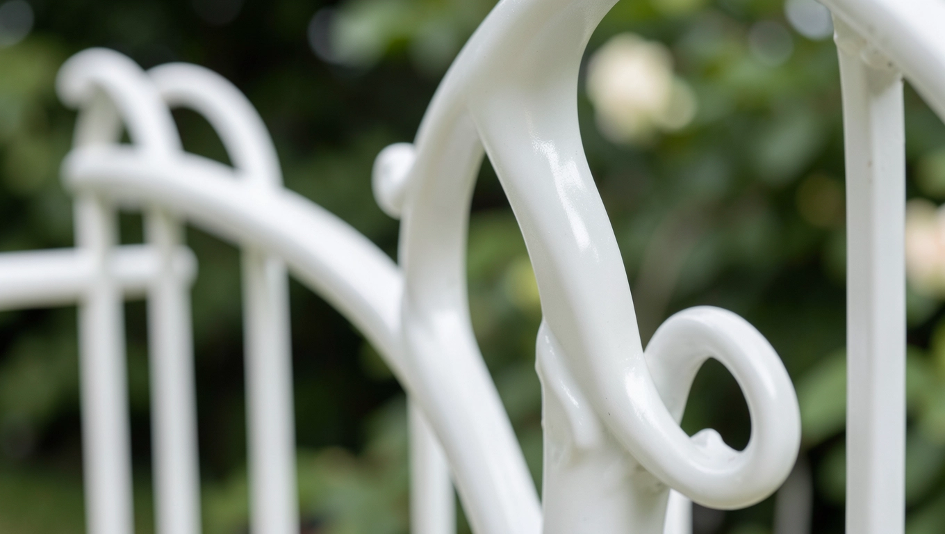 Satynowa biała farba do metalu