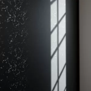 Czarna farba do ścian z brokatem