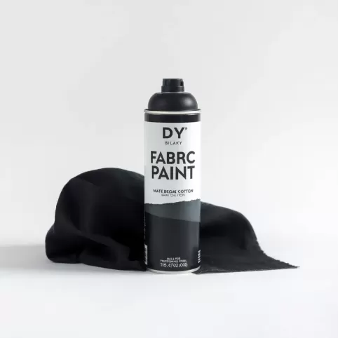 Czarna Farba do tkanin w sprayu