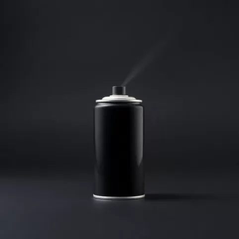 Czarny lakier w sprayu do plastiku