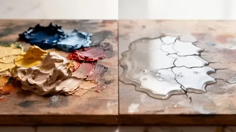 czy farby olejne rozcieńcza się wodą