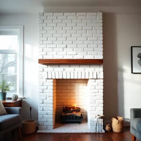Czym Pomalować Cegły Na Kominku