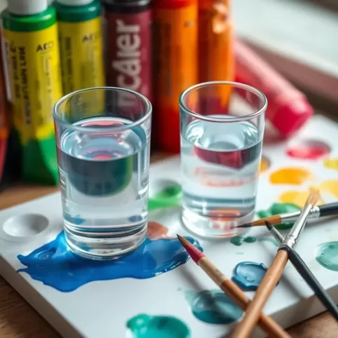 Czym rozcieńczyć farbę akrylową do obrazów