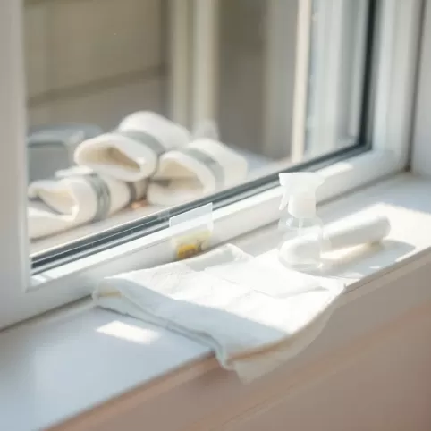 Czym wyczyścić ramy okien plastikowych z kleju