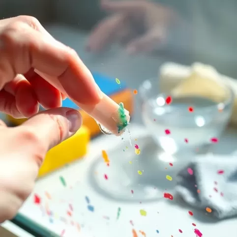 Czym zmyć farbę akrylową z szyby