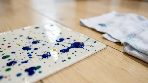 czym zmyć farbę ceramiczna z paneli